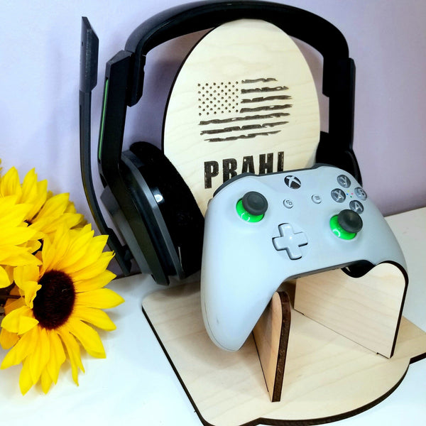 Personalized Headset Stand / Headphone and Controller Stand for