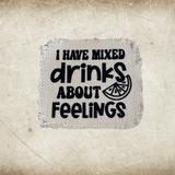 Drinking Sayings Frayed Sublimation Hat Patches - Designodeal