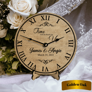 Time Will Be Frozen For Us Wedding or Anniversary Clock