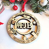 2021 Let's Go Brandon #FJB Christmas Ornament - Designodeal