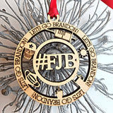 2021 Let's Go Brandon #FJB Christmas Ornament - Designodeal