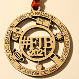 2021 Let's Go Brandon #FJB Christmas Ornament - Designodeal