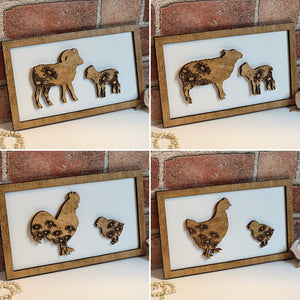 Bull Daddy & Me Animal Sign - Designodeal