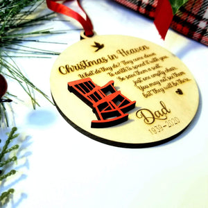 Christmas In Heaven Memorial Ornament - Designodeal