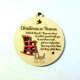 Christmas In Heaven Memorial Ornament - Designodeal