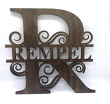 Custom Engraved Monogram Name Sign - Designodeal