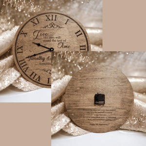 Custom Quote Wedding Clock - Designodeal