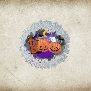 Halloween Fall Frayed Sublimation Hat Patches #3 - Designodeal