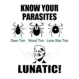 Know Your Parasites Ticks Biden Lunatic SVG PNG Sublimation & Laser Digital Download Files - Designodeal