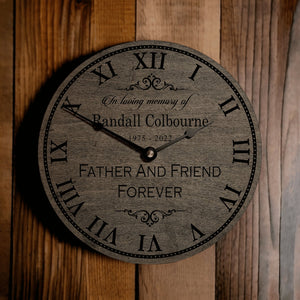 Personalized Father and Friend Forever Memorial Clock - Designodeal