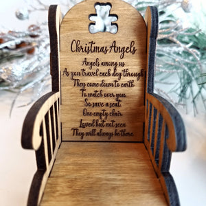 Personalized Loss of Child Christmas Memorial Ornament Rocking Chair - Designodeal