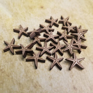 Starfish Wood Stud Earring Blanks and Wood Confetti - Designodeal