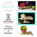 SVG BUNDLE School Teacher Counselor Principal Bus Driver Appreciation Gift Digital Download Files ~ Pencil Bus Apple Sign and Keychain - Designodeal