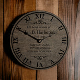 Time May Pass Yet Memories Remain Forever Personalized Memorial Clock - Designodeal