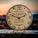 Time May Pass Yet Memories Remain Forever Personalized Memorial Clock - Designodeal