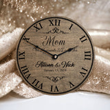 Wedding Day Gift to Mom of the Bride and Groom - Wedding Clock - Designodeal