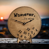 Whatever I'm Retired Falling Numbers Retirement Clock - Designodeal